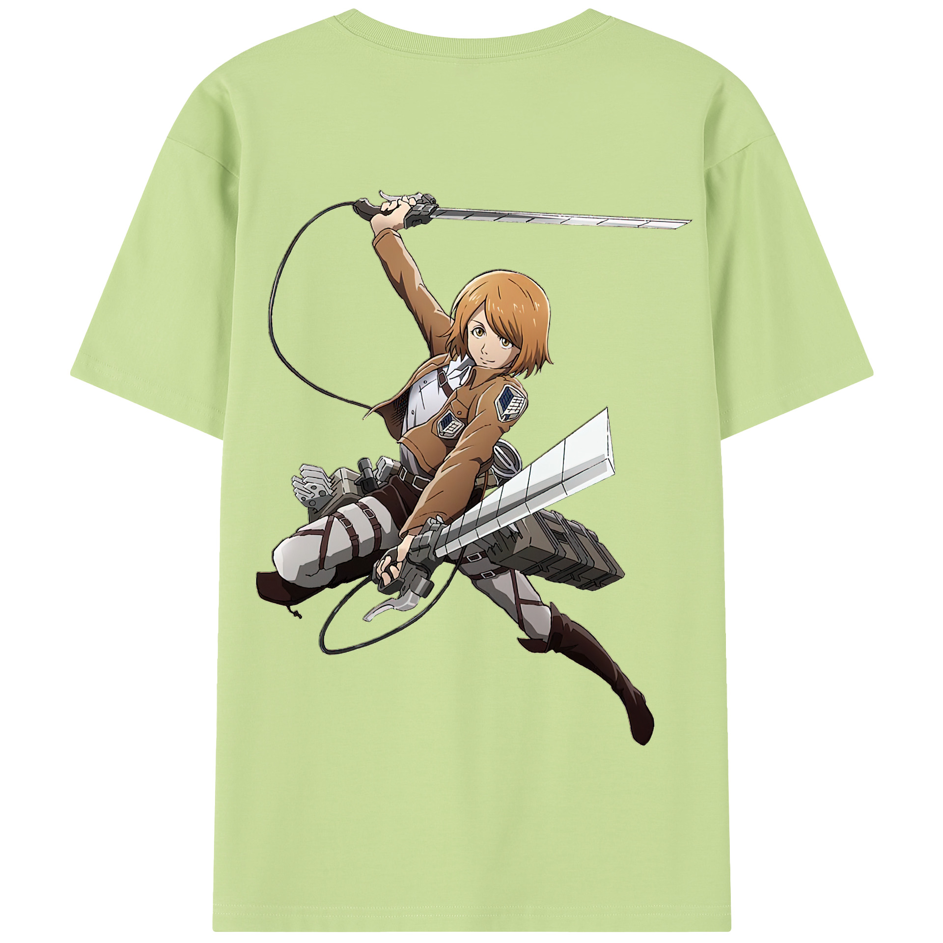 （画像用） 進撃の巨人 ペトラ·ラル Attack on Titan Petra Rall 綿100％半袖Tシャツ（背面プリント）